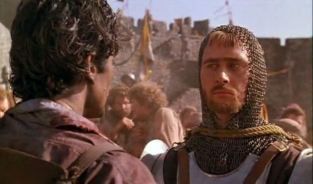 Scene in castle in Army of Darkness